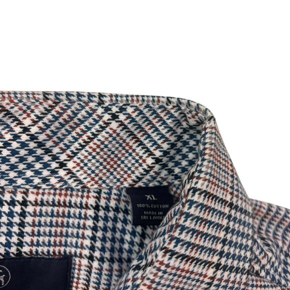 Hart Schaffner Marx Men's XL Plaid Long Sleeve Button Front Cotton Shirt - Picture 14 of 16